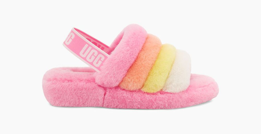 Ugg Fluff Yeah - Womens Slides - Pink - NZ (0745STXCN)